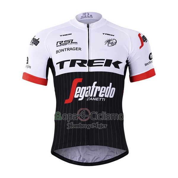 Trek Segafrojoo Ropa Ciclismo Culotte Corto 2017 Mangas Cortas Negro y Blanco